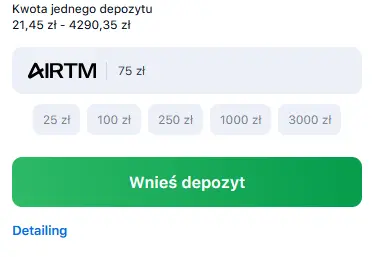 Doładuj za pomocą AirTM 1Win Doładuj za pomocą AirTM 1Win