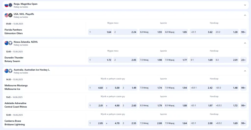 Zakłady na hokej 1Win Zakłady na hokej 1Win